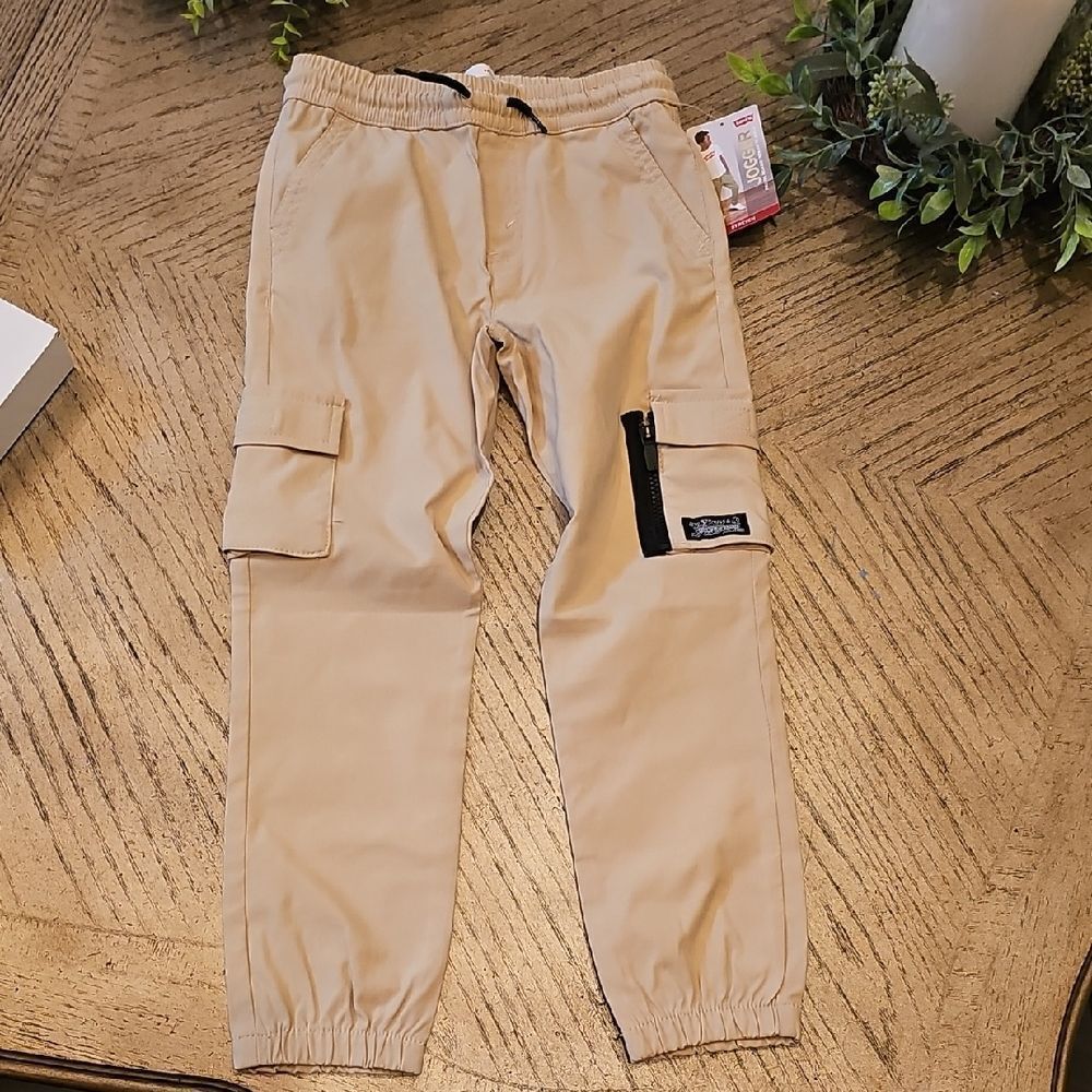 Levi's Beige Cargo Joggers Size 7X NWT